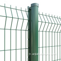 Park için yüksek güvenlikli kavisli PVC kaplı çit